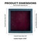 Rustic Blue Wood Shadow Box Frame with Acrylic Front - Dark Red Suede Backing, 30 Sizes